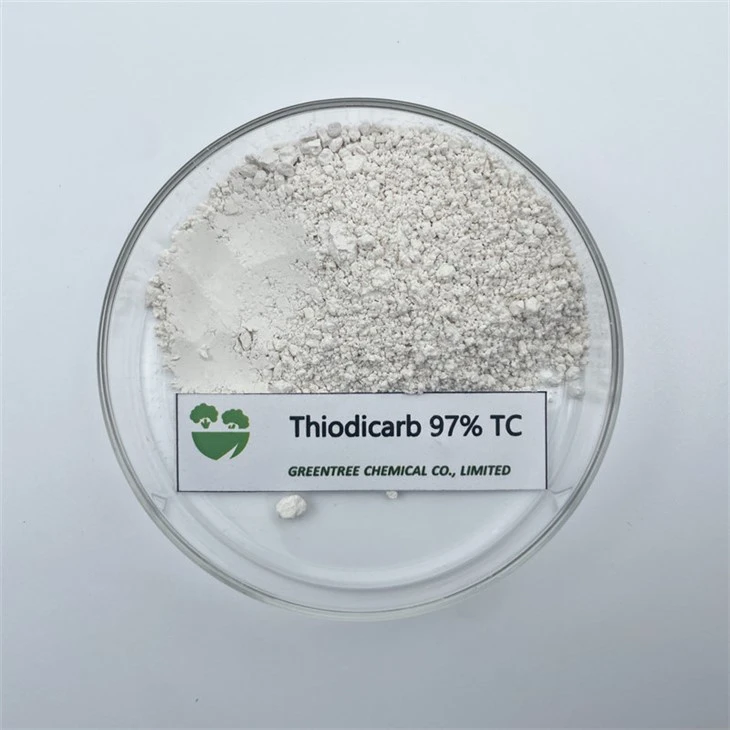 Núm. CAS 59669-26-0 C10H18N4O4S3 Productes químics agrícoles Insecticida Tiodicarb 97% Tc Proveïdor de la Xina
